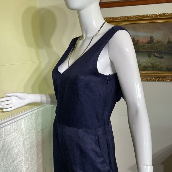 Banana Republic Tie Back V Neck Sleeveless Cropped Jumper - Picture 8 of 10